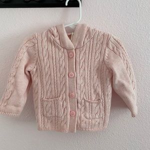 Hooded Cardigan Button Up